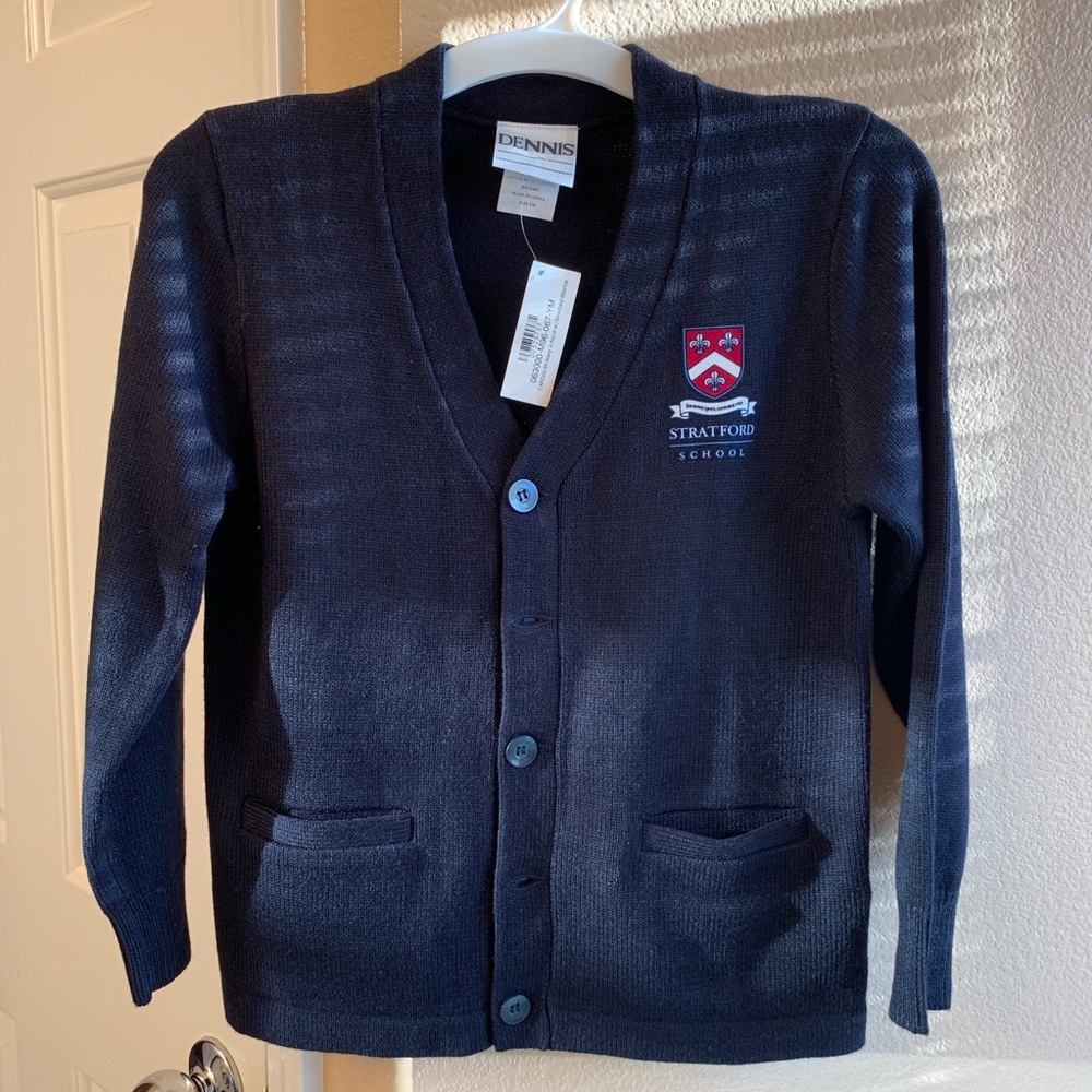 Cardigan-Stratford school Navy blue Sweater Dennis